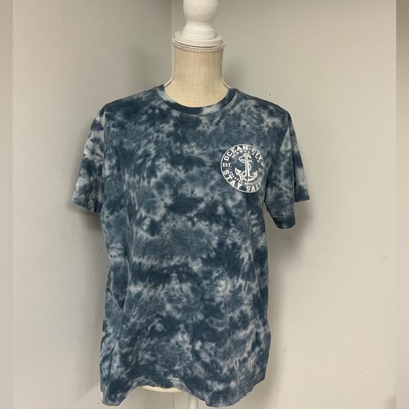 Comfort Colors Navy Blue Tie-dye OC Maryland Tee - Picture 1 of 4